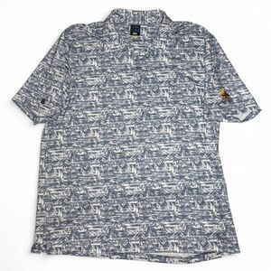 Greg norman collection Men's XXL TTG Blue Shirt performance golf polo